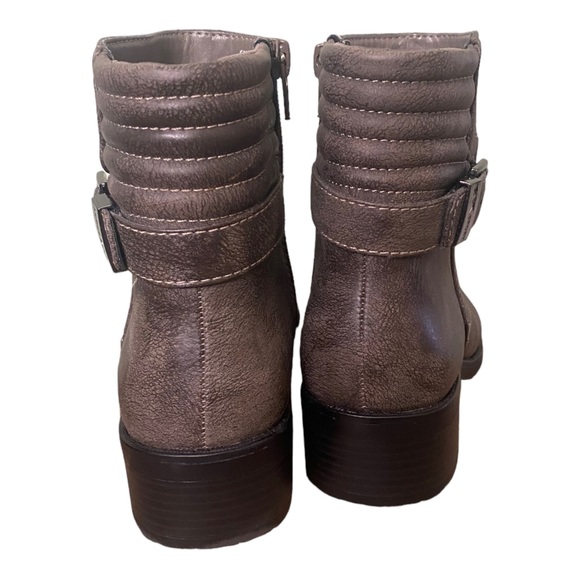 Anne Klein Sport Aklanette Gray Buckle Booties, Women's Size 6 - Picture 6 of 7